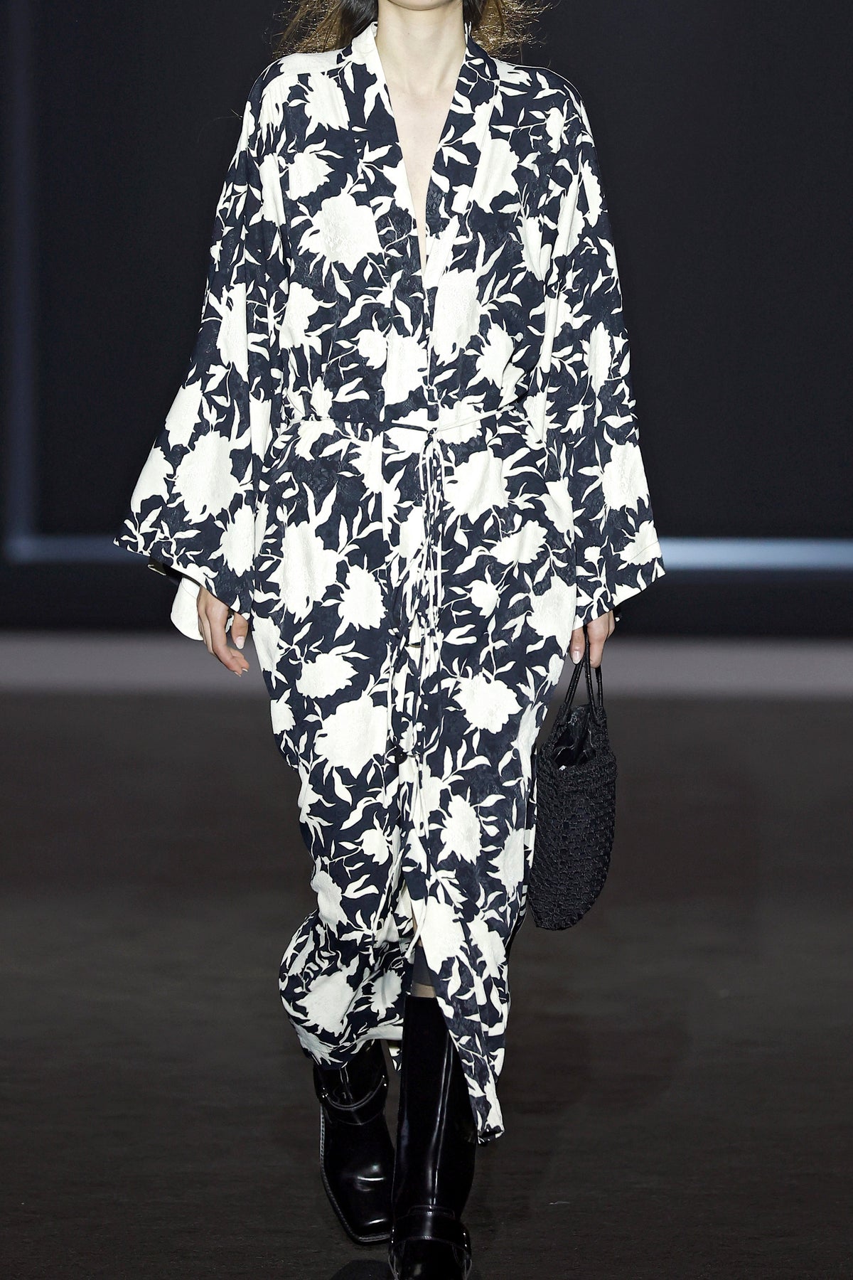 Margot Kimono Black and White