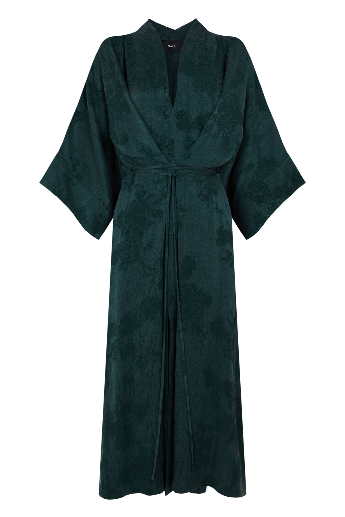 Dark green robe on a white background