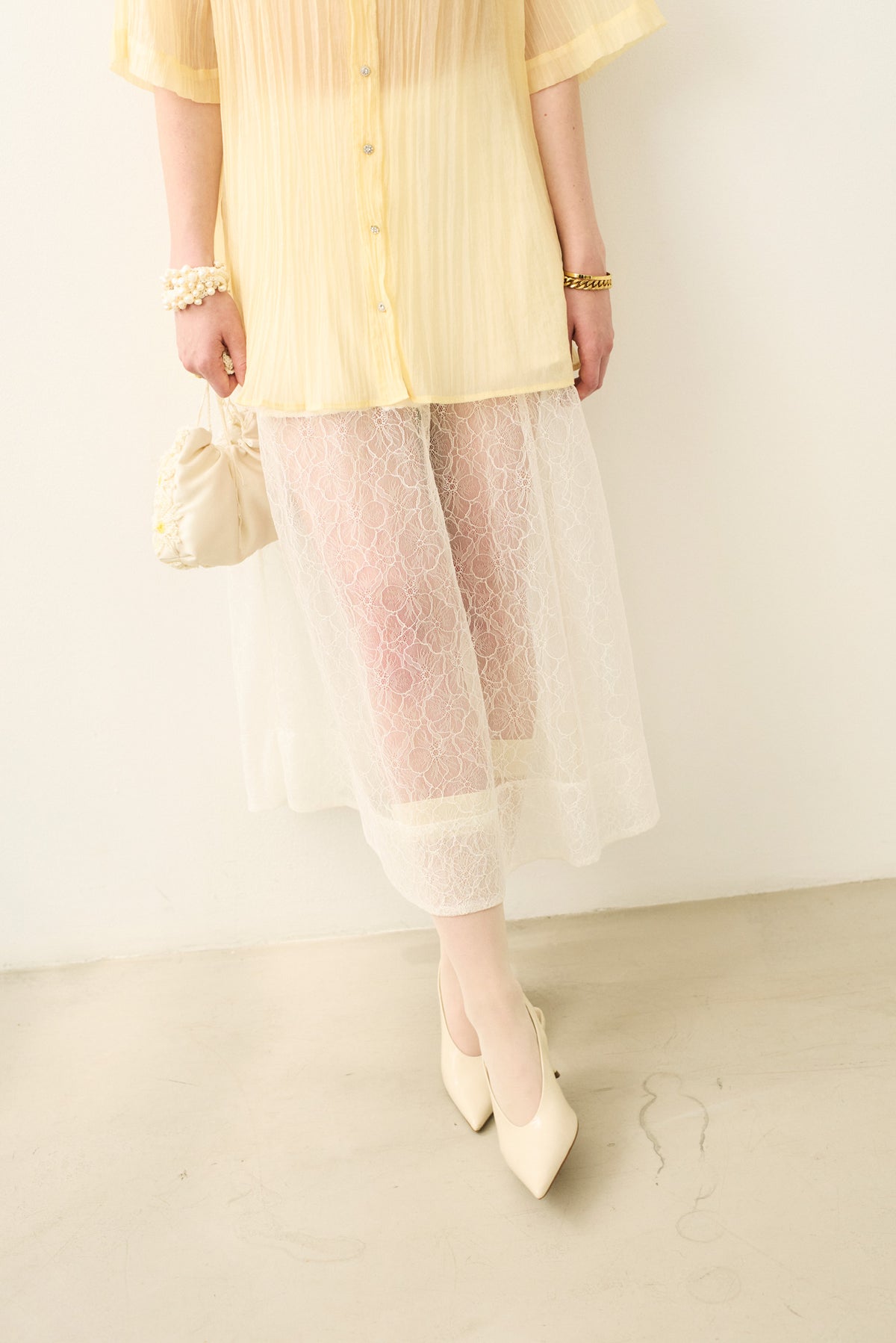 Nat Skirt White