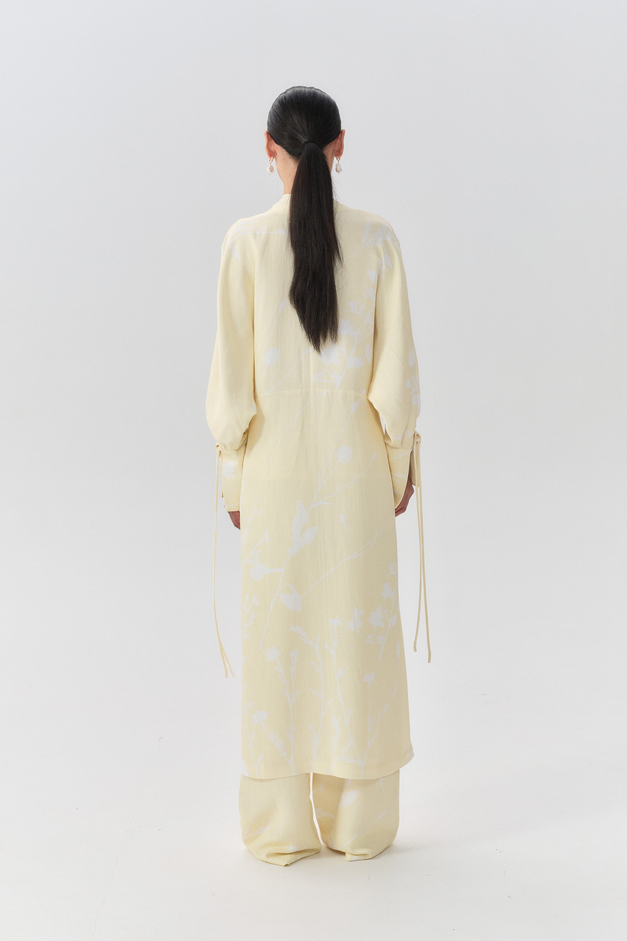 Kimono Dress – Gobi Print – Butter Yellow – TENCEL™ Lyocell – Ltd