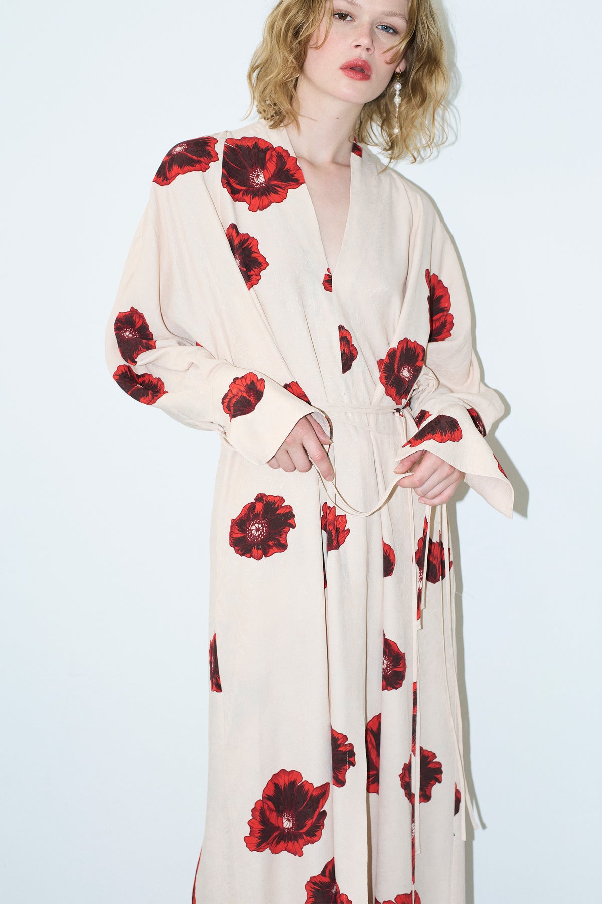 Gobi Kimono Coquelicot