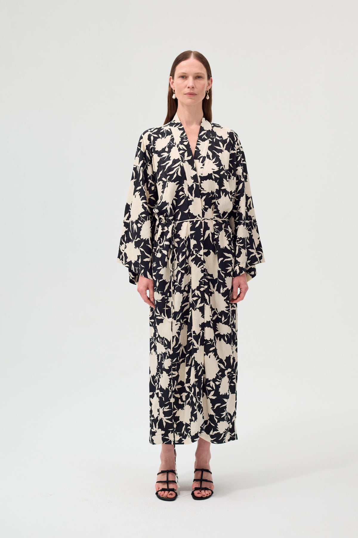Margot Kimono Black and White
