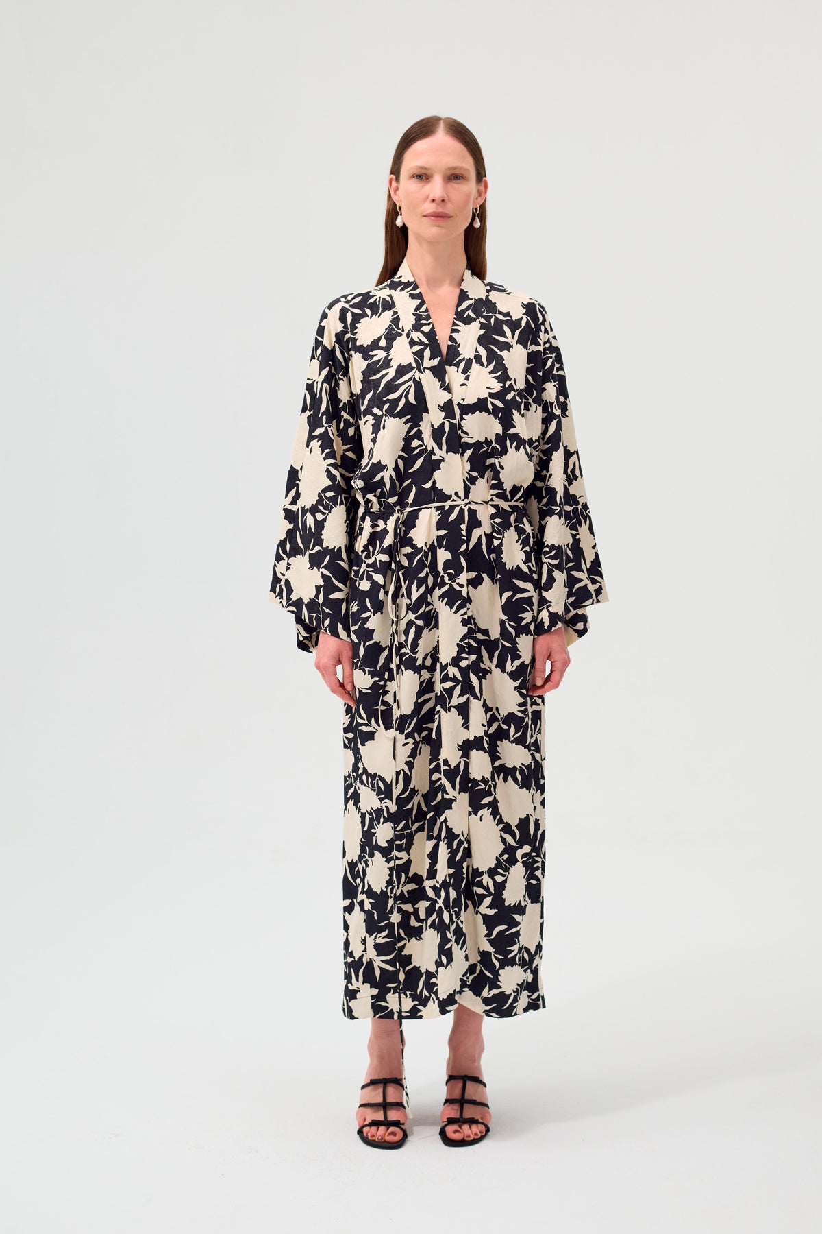 Margot Kimono Black and White