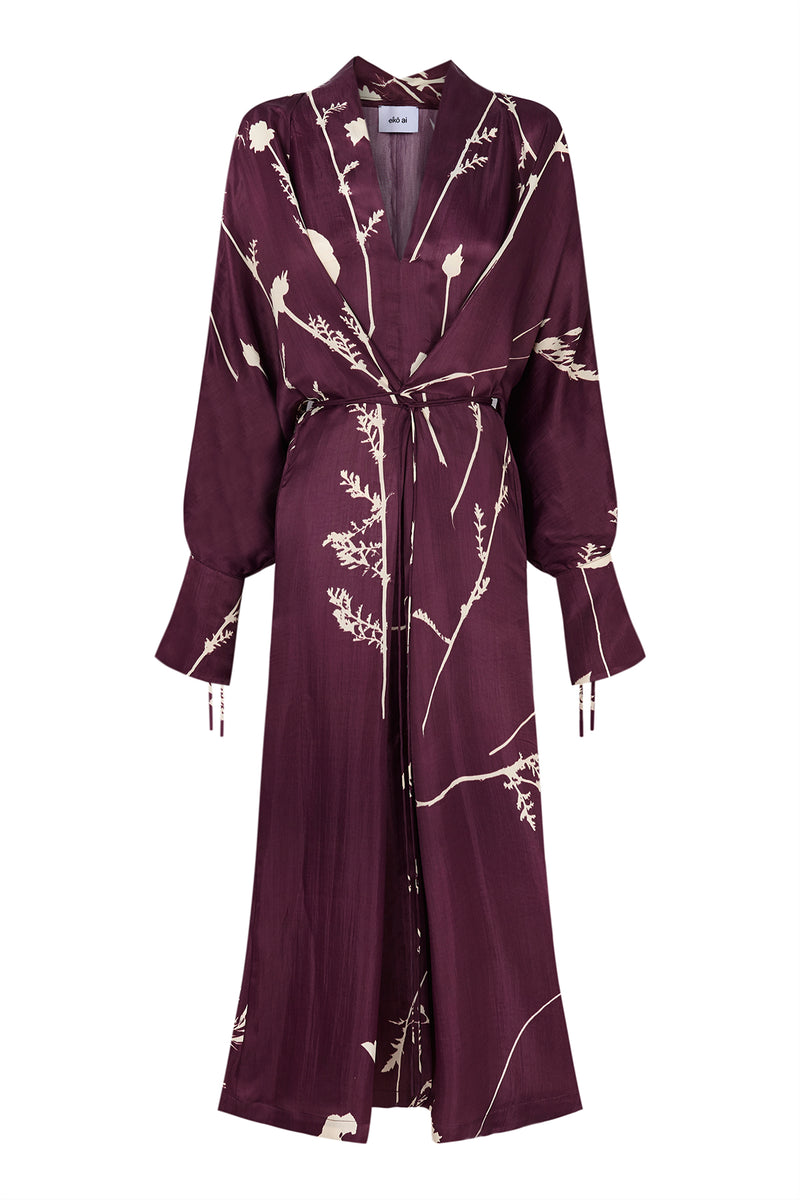 Gobi Kimono Aubergine