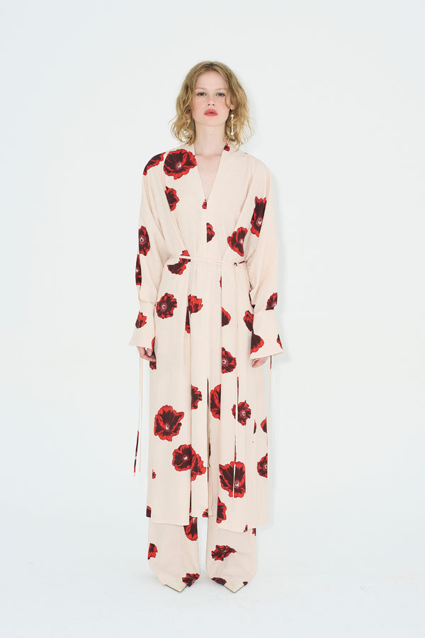 Gobi Kimono Coquelicot