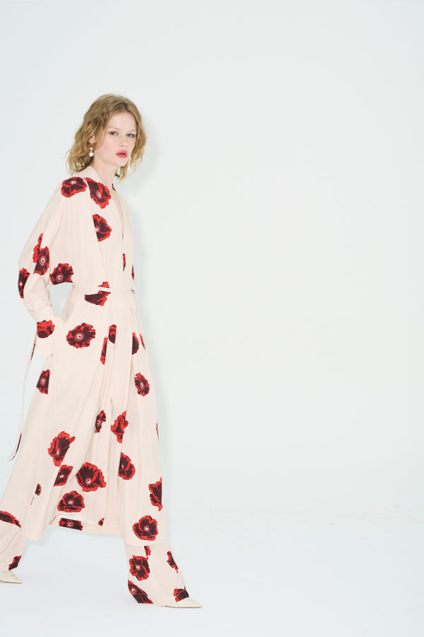 Gobi Kimono Coquelicot
