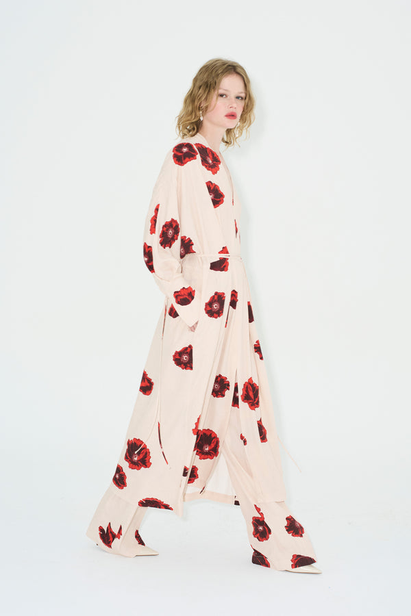 Gobi Kimono Coquelicot
