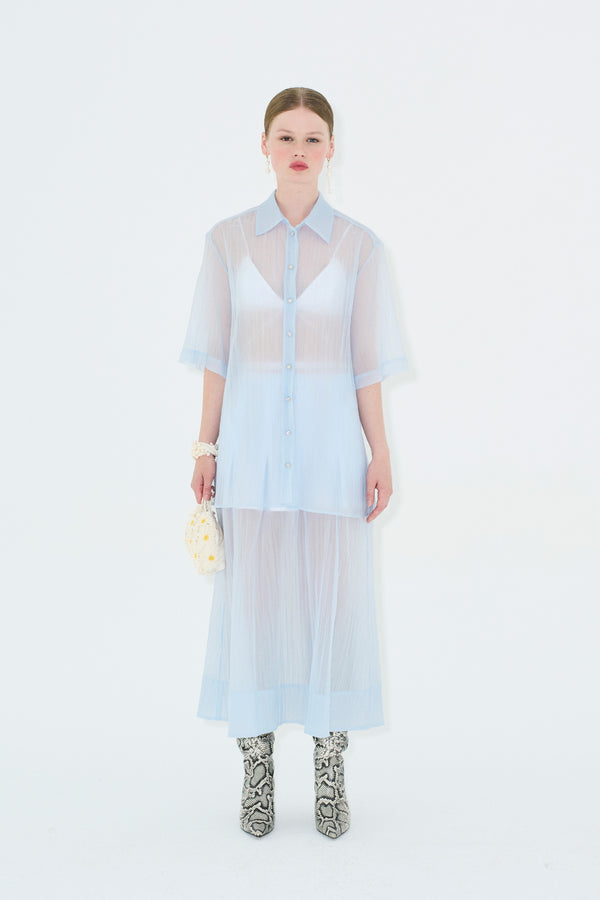 Swan Shirt Ice Blue