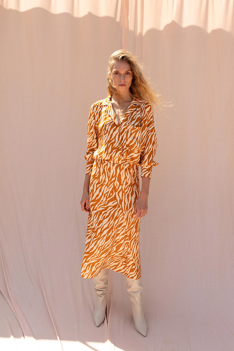 Sol Skirt. Caramel