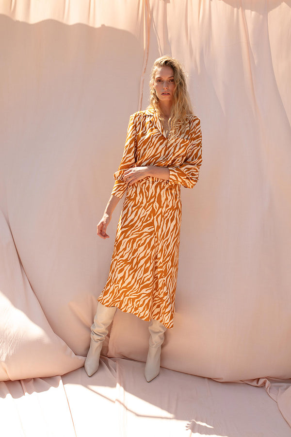 Sol Skirt. Caramel