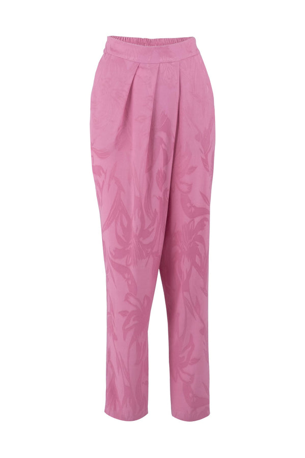 Pink Jacquard track pants