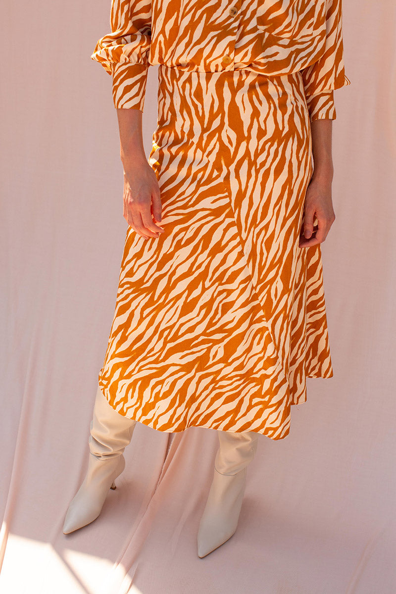 Sol Skirt. Caramel